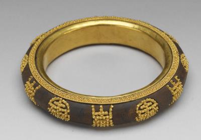 图片[2]-Agarwood bracelet with longevity symbols, Qing dynasty (1644-1911)-China Archive